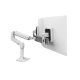 Ergotron 45-522-216 LX Desk Dual Direct Arm with Under Mount C-Clamp