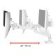 Ergotron 45-684-290 LX Pro Desk Mount Dual Monitor Direct Arm (white)