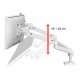 Ergotron 45-686-290 LX Pro Dual Monitor Side-by-Side Arm (white)
