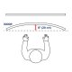 Ergotron 45-478-026 HX Wall Mount Monitor Arm (polished aluminum)