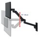 Ergotron 45-683-292 LX Pro Single Monitor Arm Wall Mount (black) BACK ORDER TILL MID JULY 2026 SUBJECT TO CHANGE
