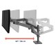 Ergotron 45-710-293 LX Pro Dual Stacking Arm, Grommet Mount (grey)