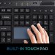 Adesso AKB-445UB Multi-OS Full-sized Touchpad Keyboard - Wired