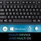 Adesso AKB-445UB Multi-OS Full-sized Touchpad Keyboard - Wired
