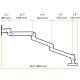 ErgoDirect EDM-3413-D Extra Long Desk Mount Monitor Arm