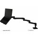 ErgoDirect EDL-3413-D Long Reach Desk Mount Laptop Arm