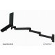 ErgoDirect EDL-3413-W Long Reach Wall Mount Laptop Arm