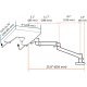 ErgoDirect EDL-2513D Desk Mount Laptop Arm