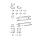Ergotron 98-743-632 LX Pro Spare Parts Kit for Desk Arms (black)