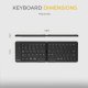 Goldtouch KB-FLD23-BT Peapod Mini Bluetooth Keyboard