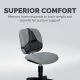 Fellowes 8037601 Back Support with Microban Antimicrobial Protection
