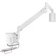 Side view of Cotytech MW-M23PK Long Reach (up to 73" Extension) Wall Mount LCD Monitor Medical Arm (up to 13.2 lbs Capacity)