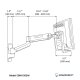 Sit Stand Arm for Dental Offices EDM-1203W