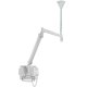 Back view of Cotytech CM-M23 Long Reach (up to 73" Extension) LCD Ceiling Mount Medical Arm (up to 13.2 lbs Capacity)