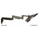 Monitor arm for hospital beds