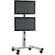 Chief MFCUB or MFCUS Universal Flat Panel Mobile Cart with two 30-55 inch Displays