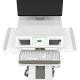 Ergotron M241-1101-100000-1-1 Mosaic LCD Cart with HD Riser, DC Power