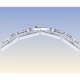 Top view of Ergotech 900-F16-B04 Apex Single Tiered Quad Horizontal Expandable LCD Monitor Mount