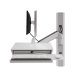 Ergotron 45-721-251 CareFit Combo System with Compact Worksurface
