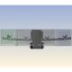 Front view of Ergotech 900-F16-B04 Apex Single Tiered Quad Horizontal Expandable LCD Monitor Mount