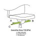 Executive Knee Tilt (KTa) - A. Height adjustable B. 4 position tilt lock C. Tilt adjustment