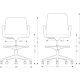 Drawing of GY42-CC-TS or GY44-CC-TS Ginny Casual Conference Stool