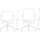 Drawing of GY42-CC-4S or GY44-CC-4S Ginny 4-Star Fully Upholstered Guest Chair