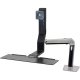 Ergotron 24-259-026 WorkFit-A Single LD LCD Monitor up to 24" Sit-Stand Workstation (polished aluminum/black)