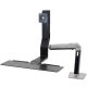 Ergotron 24-260-026 WorkFit-A Single HD LCD Monitor up to 30" Sit-Stand Workstation (polished aluminum/black)