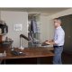 Inused image of Ergotron 24-260-026 WorkFit-A Single HD LCD Monitor up to 30" Sit-Stand Workstation (polished aluminum/black)