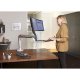 Inused image of Ergotron 24-257-026 WorkFit-A Dual Monitor up to 22" Sit-Stand Workstation (polished aluminum/black)