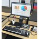 Inused image of Ergotron 24-274-026 WorkFit-A Single LD LCD Monitor up to 24" Sit-Stand Workstation with Worksurface (polished aluminum/black)