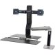 Ergotron 24-272-026 WorkFit-A Dual Monitor up to 22" Sit-Stand Workstation with Worksurface (polished aluminum/black)