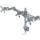 ISE MA-3-C Pole Clamp Mount with two long length arms and one joint arm