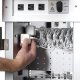 The separate locking IT area at the back of the cart protects and conceals chargers and power outlets, away from users.  The power column has 42 outlets for your 40 devices, your laptop, and one extra.  The pegboard divider panel comes with clips to bundle each cord.  The large area is 13.25”w x 5”d x 32.75”h, plenty of room for all the cables and power adapters.  Ventilated door and side panels keep air moving