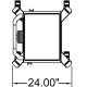 The cart was designed with a very compact footprint (24”w x 24.75”d) because we knew it had to be at home in crowded classrooms.  With class sizes increasing, space will only get tighter.  At that size, it fits between rows of desks, it’s easy to maneuver, and it tucks into any corner when not in use.  Additionally, giving the cart a small footprint meant making it tall enough to serve as a useable platform for your projector.