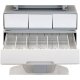 Lower Open Drawer of Ergotron SV32-6141-1 StyleView PHD Healthcare Notebook Cart with 4 Drawers and Powered (white/grey)