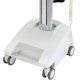 Base of Ergotron SV32-6312-1 StyleView PHD Healthcare LCD Cart with 1 Drawer and LiFe Powered (white/grey)