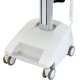 Base of Ergotron SV32-6342-1 StyleView PHD Healthcare LCD Cart with 4 Drawer and LiFe Powered (white/grey)