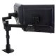 Back View of Innovative 9120-S-12 Dual Side By Side 12" Pole Mount LCD Monitor Arm