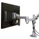 Innovative 9163-S-12 Dual Side By Side 12" Poll Mount Arm has integrated cable management that keeps your work surface clean.