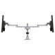 Innovative 9163-S-12 Dual Side By Side 12" Poll Mount Arm extends each monitor up to 17.5" from pole