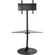 Peerless FPZ-655 Flat Panel Stand for 32-55 inch Displays up to 100 lbs with Height Adjustable Mounting Bracket and Shelf