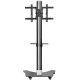 Back View of Peerless SC550 SG5 Series Flat Panel Floor Cart for 42"-58" Displays up to 150 lbs with Metal Base
