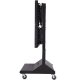 Side view of Peerless DS-VWC560 Digital Signage Portable Video Wall Cart 2x2 or 2x1 Configurations for 40 to 60 inch Displays up to 500 lbs