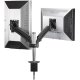 Chief K1C250B KONTOUR Dynamic Column Desk Clamp Mount for Dual Monitors (10-30") up to 25 lbs each