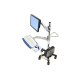 LX Mobile Workstand. Note: Optional Parts to purchase separately: LX Monitor Arm (45-243-026), Monitor Pole Clamp (60-131-003), Keyboard Tray (45-246-026), CPU Holder (80-105-064)