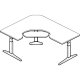 Offset Corner Right 3 legs, Keyboard Cutout - SEHX607230A