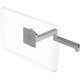 Humanscale M2 Monitor Arm with No Mount, Silver, Fixed Straight Link/Fixed Straight Link, Standard 100x100mm VESA Plate