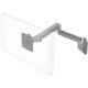 Humanscale M2 Monitor Arm with Universal Slatwall Mount, Silver, Fixed Straight Link/Dynamic Link